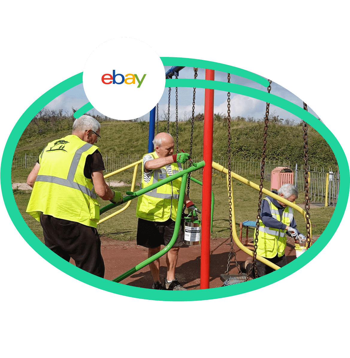 Painting a swing ebay colours